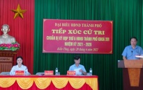 Đại biểu HĐND thành phố tiếp xúc cử tri huyện Kiến Thụy