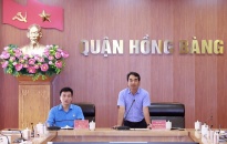 Chủ tịch UBND quận Hồng Bàng gặp gỡ, đối thoại với cán bộ, công chức, viên chức, người lao động