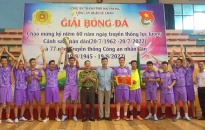Công an quận Lê Chân:  Bế mạc giải bóng đá mini lần thứ 3