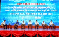 Hội thảo Khoa học cấp Bộ “Đẩy mạnh chuyển đổi số để phát triển nhanh, bền vững thành phố Hải Phòng đến năm 2025, định hướng đến năm 2030”