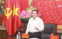 Đoàn công tác Học viên chính trị quốc gia Hồ Chí Minh làm việc với Ban Thường vụ Thành ủy Hải Phòng