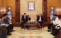 Bí thư Thành ủy Trần Lưu Quang tiếp lãnh đạo cao cấp Tập đoàn LG Display
