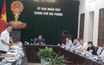 Kết luận của Chủ tịch UBND thành phố tại cuộc họp nghe báo cáo công tác chuẩn bị cắm phao tiêu khu vực di dời, giải tỏa các hộ nuôi ngao trên biển thuộc địa bàn huyện Kiến Thụy và Tiên Lãng