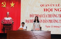 Thường trực Quận ủy Lê Chân đối thoại với đại biểu Nhân dân 2 phường Trại Cau và Dư Hàng