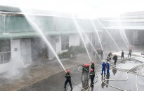 Diễn tập phương án phòng cháy, chữa cháy và cứu nạn, cứu hộ tại Cụm Công nghiệp Vĩnh Niệm