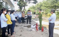 Diễn tập PCCC và cứu nạn cứu hộ tại Trạm thu phí cuối tuyến đường cao tốc Hà Nội – Hải Phòng (phường Hòa Nghĩa, quận Dương Kinh)