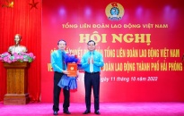 Công nhận kết quả bầu đồng chí Nguyễn Anh Tuân giữ chức Chủ tịch Liên đoàn Lao động thành phố Hải Phòng