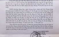 Phường Hưng Đạo (Dương Kinh): Gửi thư cảm ơn Phòng Cảnh sát QLHC về TTXH