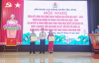 LĐLĐ huyện Tiên Lãng: Khen thưởng 39 tập thể, cá nhân tiêu biểu, xuất sắc trong công tác công đoàn khối giáo dục 