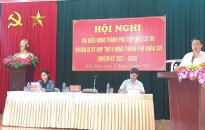 Đại biểu HĐND thành phố tiếp xúc cử tri huyện Kiến Thụy