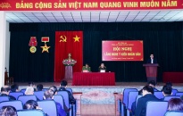 Đại tá Lê Trung Sơn, Phó Giám đốc CATP lắng nghe ý kiến nhân dân tại xã An Đồng (An Dương) 