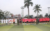 Ấn tượng giải giao hữu bóng đá giữa Phòng Quản lý Xuất nhập cảnh và Công ty TNHH LG Display Việt Nam Hải Phòng