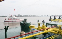 Diễn tập thành công chữa cháy tàu chở dầu tại cầu cảng Công ty CP vận tải và dịch vụ Petrolimex Hải Phòng