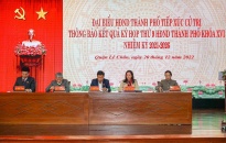 Tổ đại biểu số 4 HĐND thành phố tiếp xúc cử tri quận Lê Chân sau kỳ họp thứ 9 HĐND thành phố.
