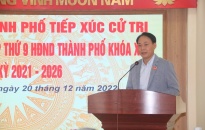 Tổ đại biểu số 5 HĐND thành phố tiếp xúc cử tri quận Dương Kinh