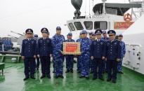 Chính uỷ Cảnh sát biển kiểm tra công tác sẵn sàng chiến đấu  và chuẩn bị Tết Nguyên đán tại BTL Vùng Cảnh sát biển 1