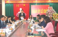 Quận ủy Lê Chân:  Tăng cường các giải pháp kiểm soát nguồn thu, phấn đấu hoàn thành nhiệm vụ thu ngân sách.