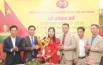 Đảng bộ Khối doanh nghiệp thành phố:  Thành lập Chi bộ Công ty cổ phần phát triển xây dựng Liên Việt