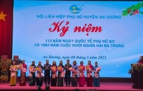 Hội LHPN huyện An Dương kỷ niệm 113 năm Ngày Quốc tế Phụ nữ 8/3 và 1983 năm cuộc khởi nghĩa Hai Bà Trưng
