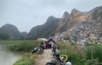 Tạm dừng khai thác mỏ đá của Cty Minh Hưng tại xã Minh Tân (Thủy Nguyên)
