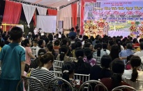 Đoàn Ca múa Hải Phòng tổ chức lưu diễn phục vụ bà con nhân dân xã Tân Viên (huyện An Lão)