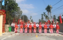 Huyện An Dương: Khánh thành Dự án đường giao thông NTM kiểu mẫu tại xã Đặng Cương