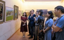 Triển lãm mỹ thuật “Xuân biên cương” trưng bày 30 tác phẩm sau chuyến sáng tác thực tế tại tỉnh Hà Giang