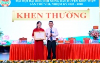 Đồng chí Phạm Thị Thanh được bầu giữ chức Chủ tịch Hội Nông dân huyện Kiến Thuỵ