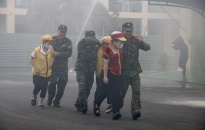 Quận Dương Kinh: Diễn tập phòng, chống thiên tai và tìm kiếm cứu nạn năm 2023