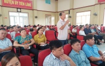 Tổ Đại biểu HĐND thành phố tiếp xúc cử tri huyện Tiên Lãng chuẩn bị kỳ họp thứ 11 HĐND thành phố khóa 16