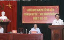 Đồng chí Lê Anh Quân, Phó Chủ tịch Thường trực UBND thành phố tiếp xúc cử tri huyện An Dương