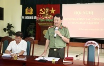 CATP kiểm tra công tác 6 tháng đầu năm 2023 tại Công an quận Đồ Sơn