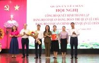 Quận ủy Lê Chân:  Quyết định thành lập Đảng bộ cơ quan Đảng, Đoàn thể và Đảng bộ cơ quan chính quyền quận Lê Chân