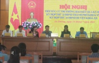 Huyện An Dương: Tiếp xúc cử tri thông báo kết quả kỳ họp thứ 11 HĐND thành phố