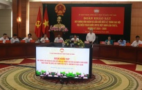 Đoàn khảo sát xây dựng văn kiện, sửa đổi Điều lệ trình Đại hội đại biểu toàn quốc MTTQ Việt Nam lần thứ X làm việc với Uỷ ban MTTQ Việt Nam thành phố