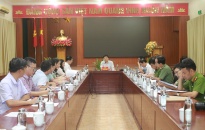 Phó Chủ tịch UBND TP Hoàng Minh Cường nghe báo cáo tình hình triển khai chuyển đổi số; thực hiện kế hoạch triển khai Đề án 06/CP tại Sở GTVT, Sở Xây dựng