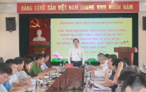 Đồng chí Phạm Văn Lập- Chủ tịch HĐND thành phố kiểm tra công tác xây dựng NTM kiểu mẫu tại huyện Tiên Lãng 