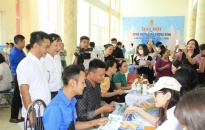 Gần 1.000 người được giới thiệu, tư vấn nghề nghiệp tại Ngày hội việc làm quận Dương Kinh năm 2023