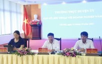 Thường trực Huyện uỷ Cát Hải gặp gỡ, đối thoại với doanh nghiệp năm 2023