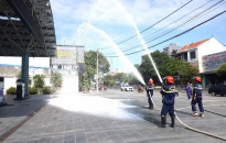 Thực tập phương án chữa cháy và cứu nạn cứu hộ tại cửa hàng xăng dầu Thịnh Cường, phường Vĩnh Niệm, quận Lê Chân