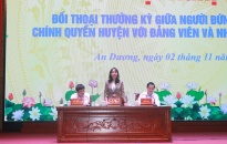 Huyện An Dương: Nhiều ý kiến được giải đáp tại hội nghị đối thoại giữa lãnh đạo huyện với đảng viên và Nhân dân huyện