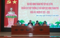 Đồng chí Lê Khắc Nam- Phó Chủ tịch UBND thành phố tiếp xúc cử tri huyện Tiên Lãng