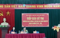 Đại biểu HĐND thành phố tiếp xúc cử tri huyện Kiến Thuỵ