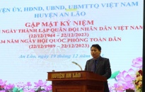 Huyện An Lão gặp mặt nhân kỷ niệm 79 năm Ngày thành lập Quân đội nhân dân Việt Nam