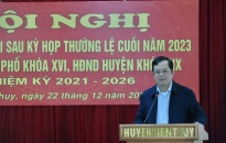 Huyện Kiến Thụy: Tiếp xúc cử tri sau kỳ họp thường lệ cuối năm 2023 HĐND thành phố khoá 16 và HĐND huyện khóa 19