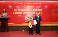 Đồng chí Trần Huy Kiên được bổ nhiệm giữ chức vụ Chánh Văn phòng UBND thành phố