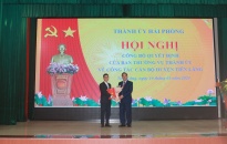 Đồng chí Phạm Minh Đức giữ chức vụ Phó Bí thư Huyện ủy Tiên Lãng nhiệm kỳ 2020-2025   