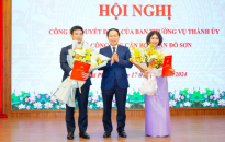 Đồng chí Bùi Hùng Thiện giữ chức vụ Bí thư Quận ủy Đồ Sơn nhiệm kỳ 2020 - 2025
