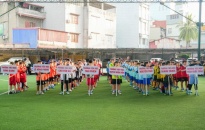 Hơn 220 vận động viên tham gia Giải Bóng đá thiếu niên, nhi đồng quận Ngô Quyền 