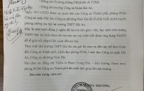 Trường THPT Hải An gửi Thư cảm ơn Phòng Cảnh sát QLHC về TTXH, Công an quận Hải An